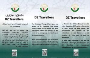 إطلاق البوابة الإلكترونية “DZ Travellers” لخدمة المواطنين الجزائريين المسافرين إلى الخارج