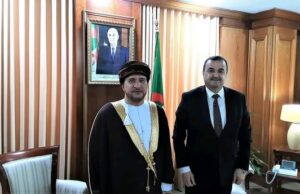 وزير الدولة، وزير المحروقات والمناجم محمد عرقاب يستقبل سفير سلطنة عمان لدى الجزائر، سيف راشد البداعي