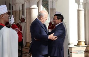 رئيس الجمهورية السيد عبد المجيد تبون يستقبل الوزير الأول الفيتنامي السيد فام مينه شينه والوفد المرافق له